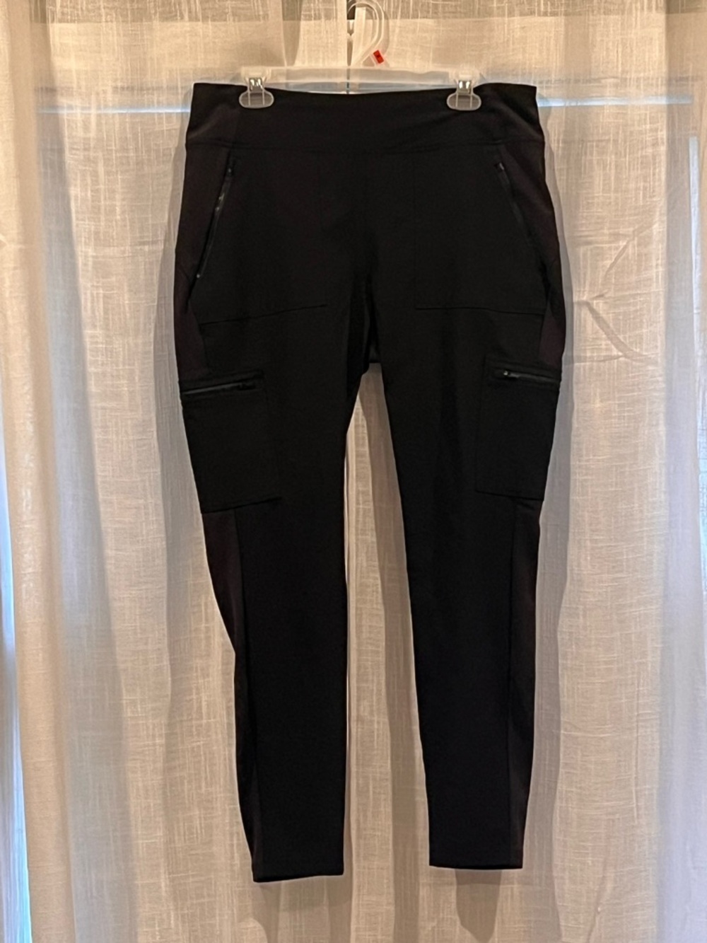 Athleta Black Cargo Tech Joggers